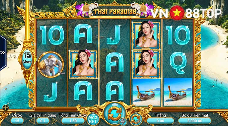 Thai Paradise - Đánh giá slot game mới ra mắt tại nhà cái Vn88 Thai Paradise - Đánh giá slot game mới ra mắt tại nhà cái Vn88